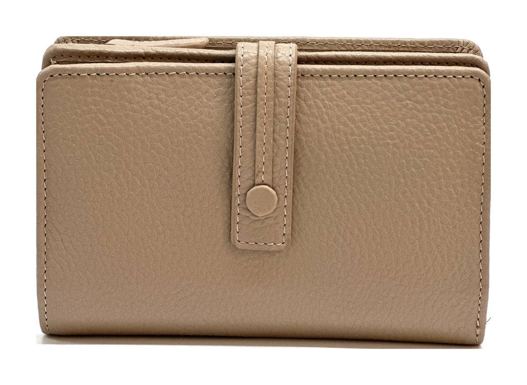 HE232 Powder Pink Snap Strap Wallet