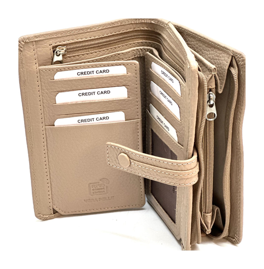 HE232 Powder Pink Snap Strap Wallet