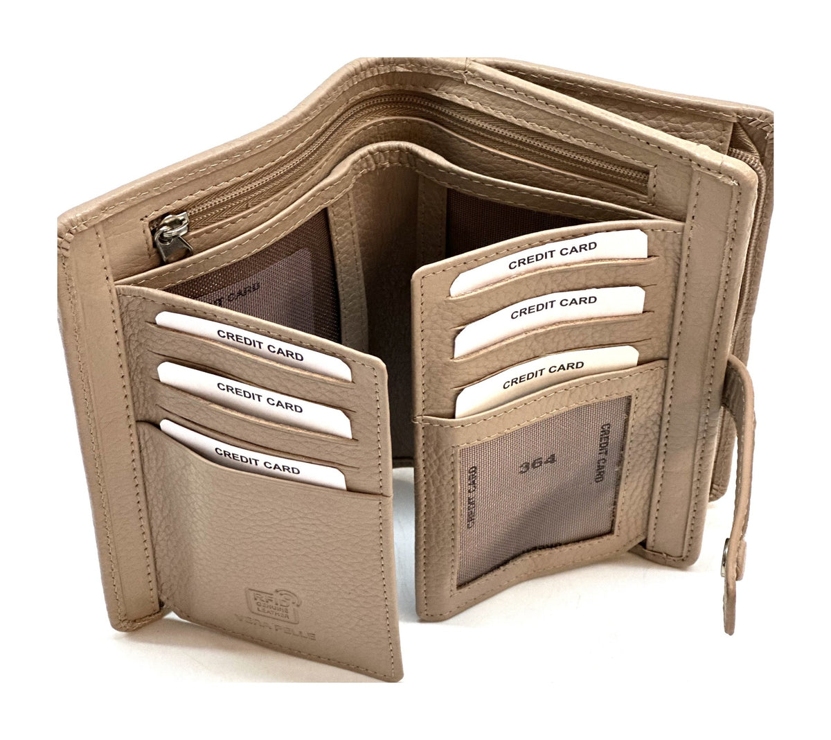 HE232 Powder Pink Snap Strap Wallet