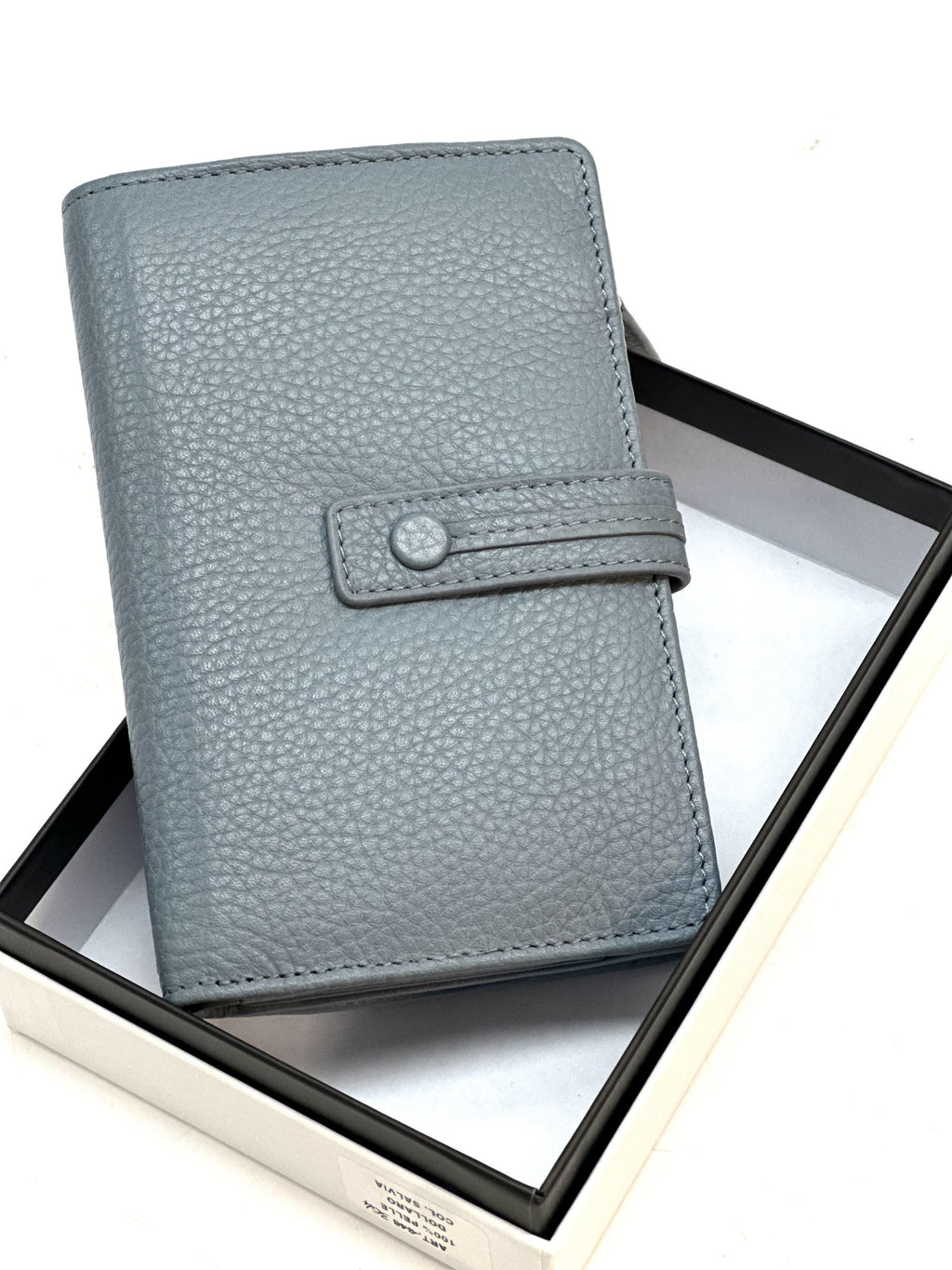 HE235 Slate Blue Snap Strap Wallet