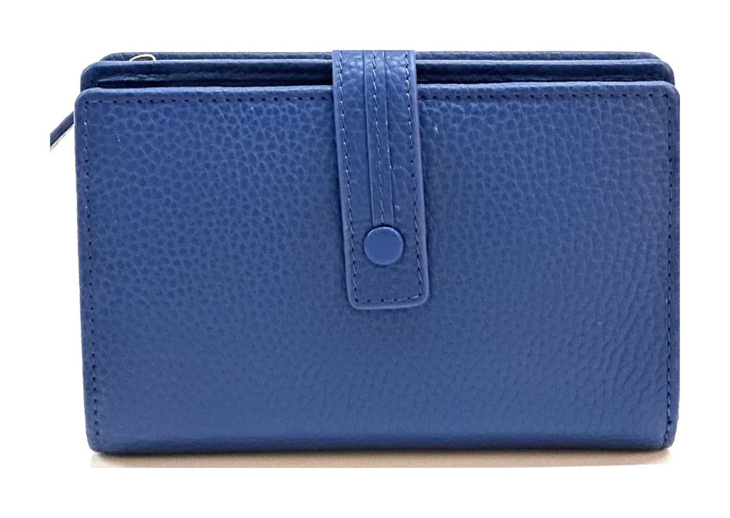 HE236 Royal Blue Snap Strap Wallet