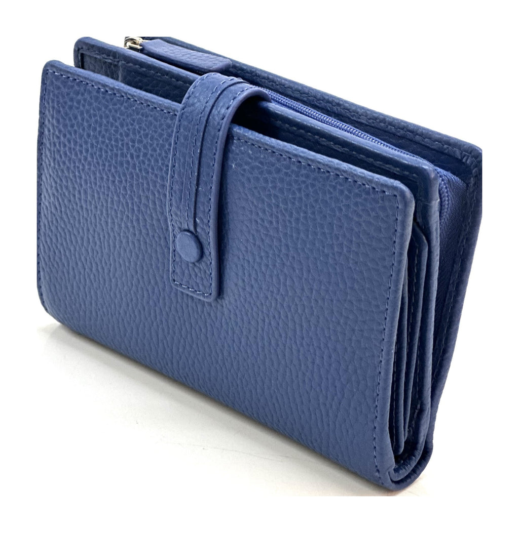 HE236 Royal Blue Snap Strap Wallet