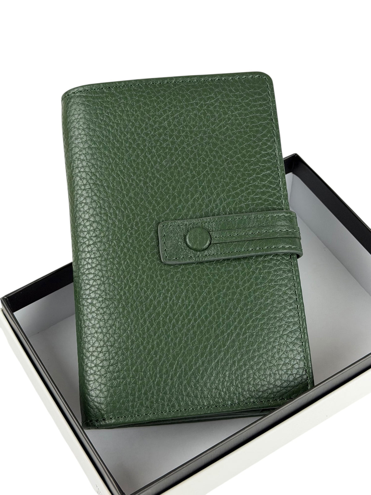 HE238 Forest Green Snap Strap Wallet