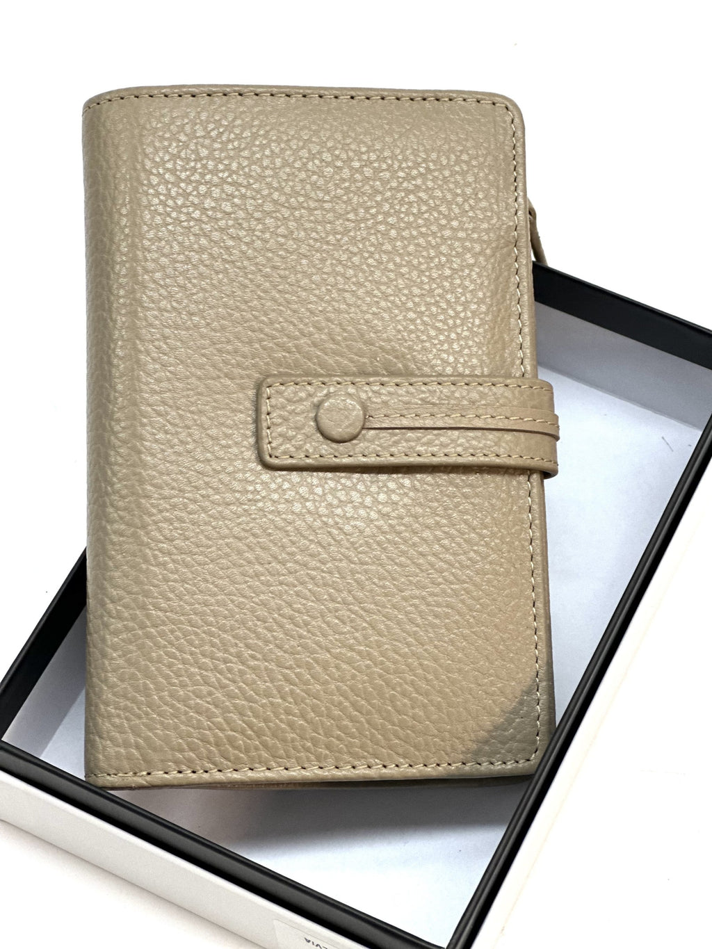 HE241 Taupe Snap Strap Wallet