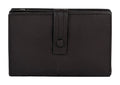 HE244 Dark Brown Snap Strap Wallet
