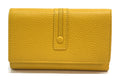 HE246 Yellow Trifold Flap Wallet