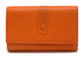 HE248 Orange Trifold Flap Wallet