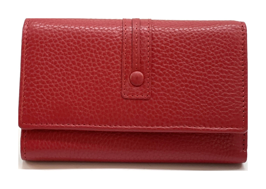 HE250 Red Trifold Flap Wallet
