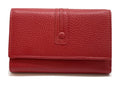 HE250 Red Trifold Flap Wallet