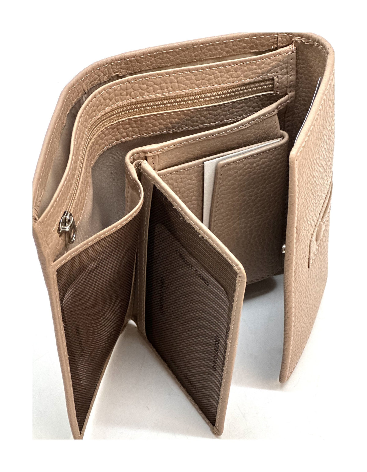 HE253 Powder Pink Trifold Flap Wallet