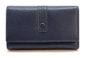 HE255 Navy Trifold Flap Wallet