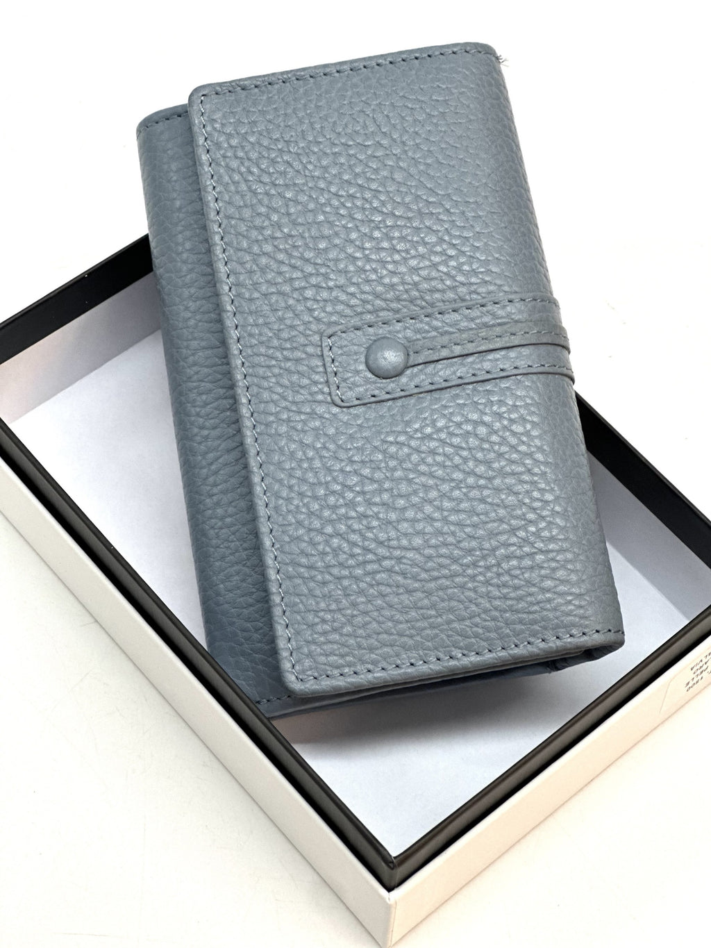 HE256 Slate Blue Trifold Flap Wallet