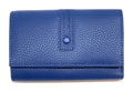 HE257 Royal Blue Trifold Flap Wallet