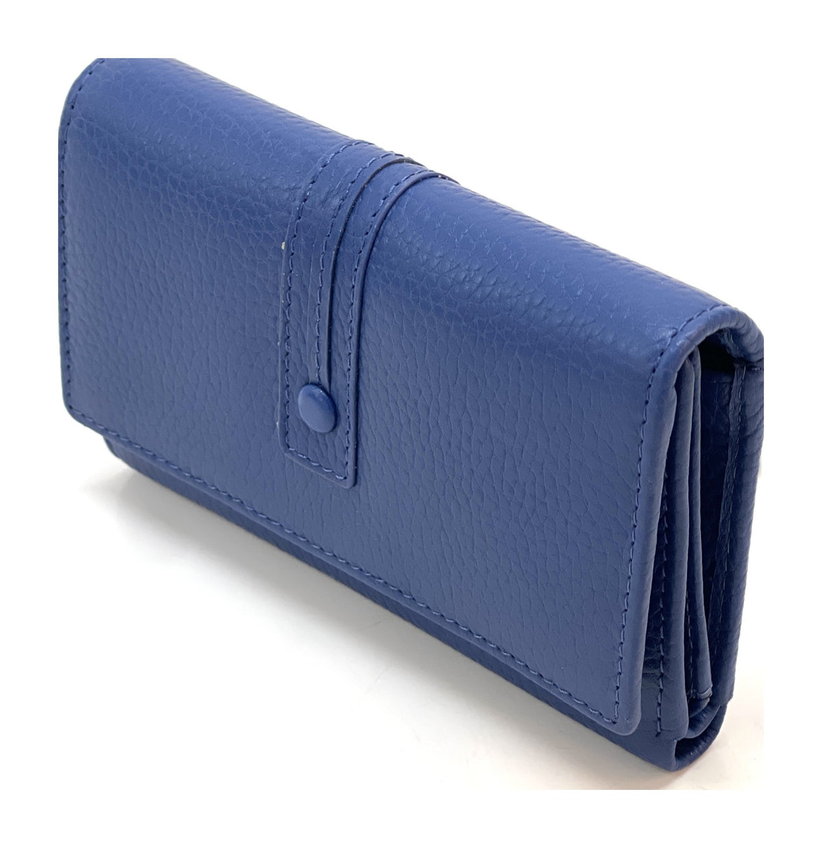 HE257 Royal Blue Trifold Flap Wallet