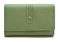 HE261 Sage Green Trifold Flap Wallet