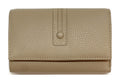 HE262 Taupe Trifold Flap Wallet