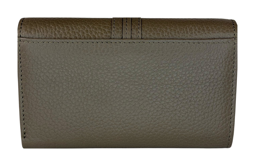 HE263 Dark Taupe Trifold Flap Wallet
