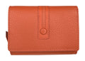 HE268 Papaya Orange Compact Flap Wallet