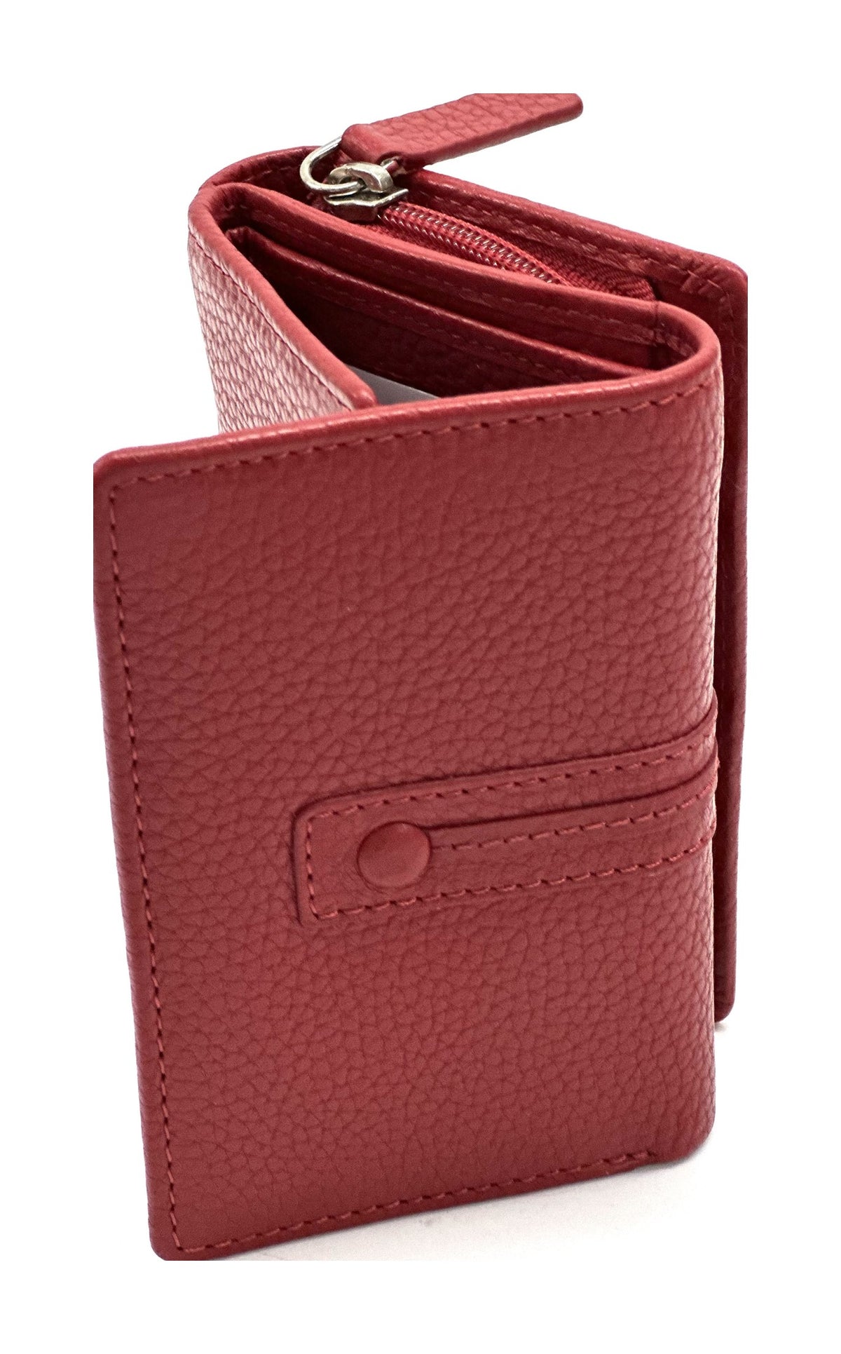 HE269 Red Compact Flap Wallet