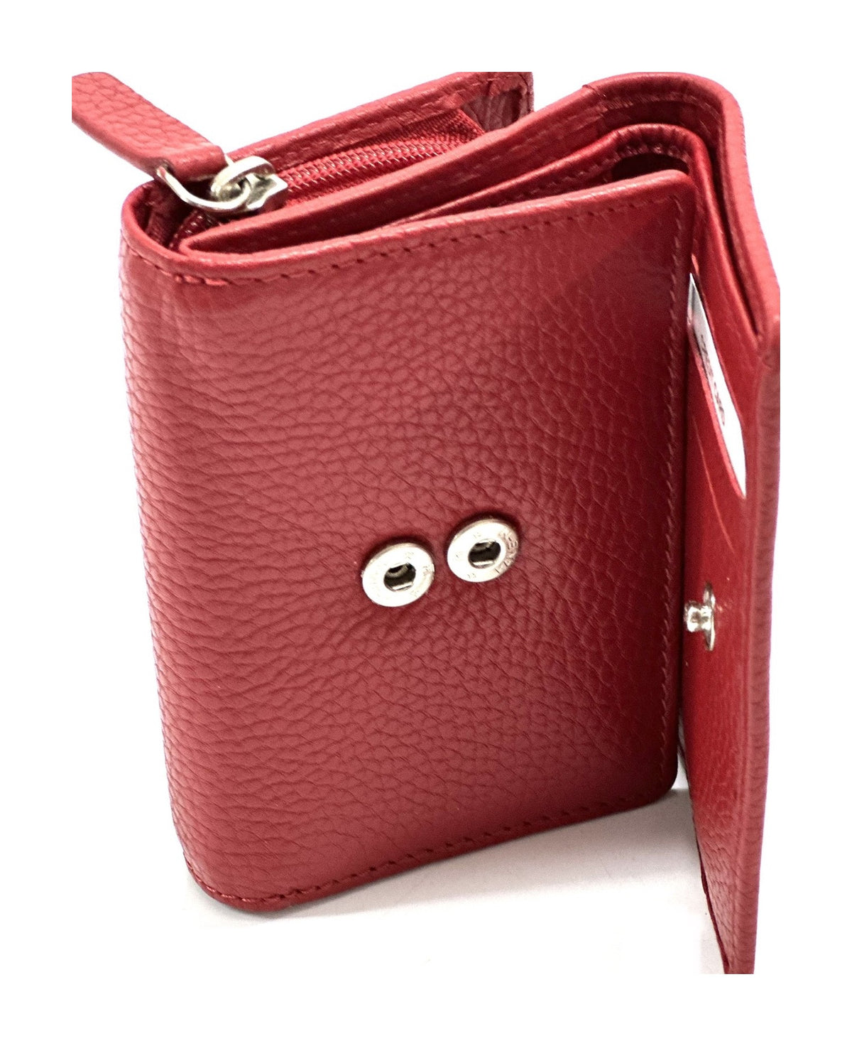 HE269 Red Compact Flap Wallet