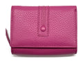 HE270 Fuchsia Compact Leather Flap Wallet