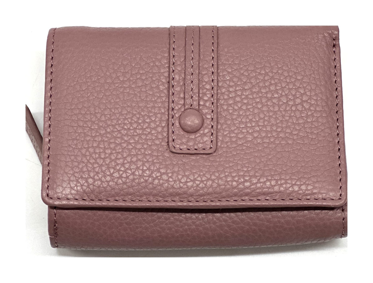 HE271 Dusty Rose Compact Flap Wallet