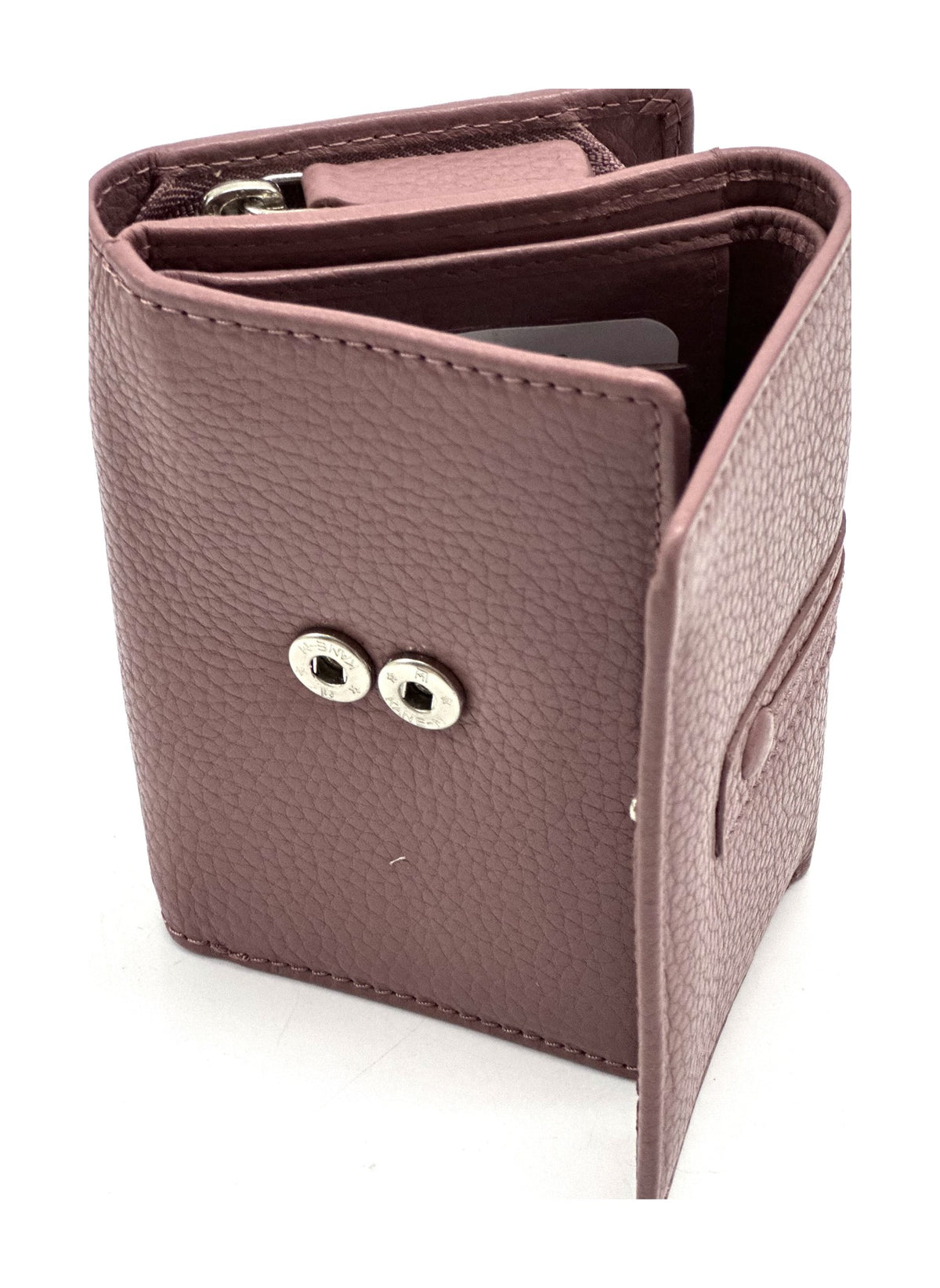 HE271 Dusty Rose Compact Flap Wallet