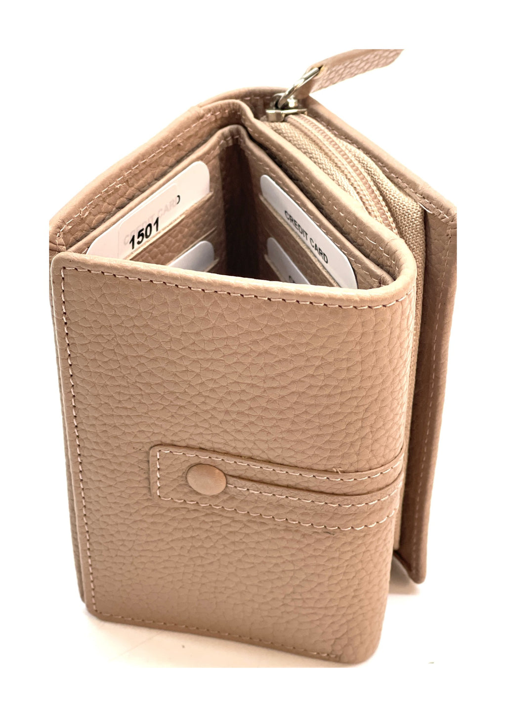 HE272 Powder Pink Compact Flap Wallet