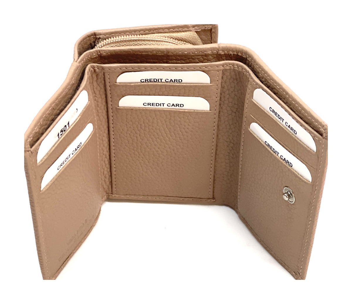 HE272 Powder Pink Compact Flap Wallet