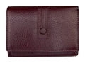 HE273 Burgundy Compact Flap Wallet