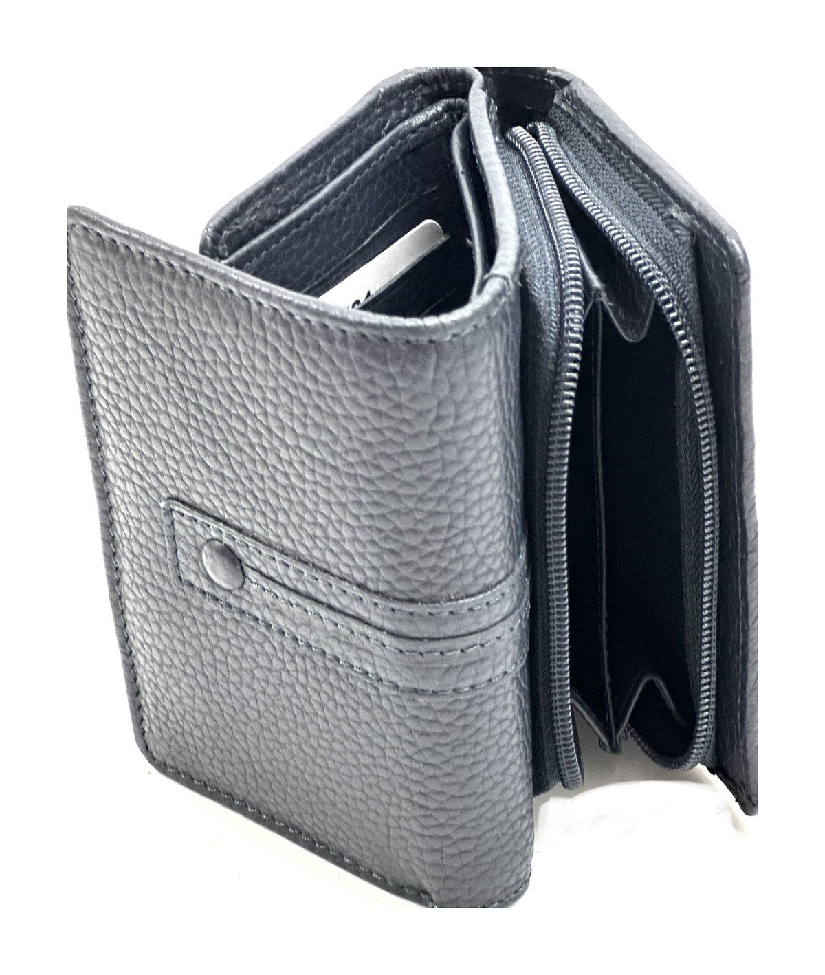 HE274 Navy Compact Flap Wallet
