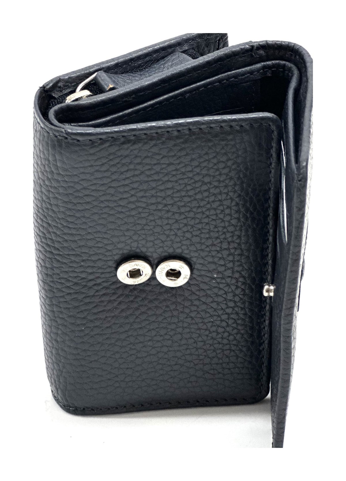HE274 Navy Compact Flap Wallet