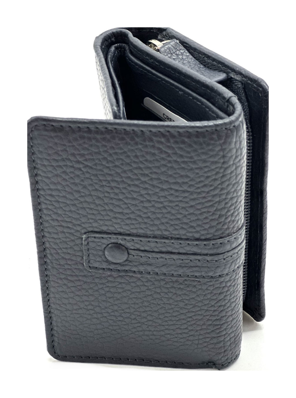 HE274 Navy Compact Flap Wallet