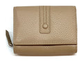 HE281 Taupe Compact Flap Wallet