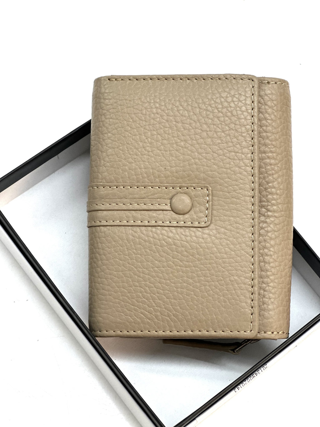 HE281 Taupe Compact Flap Wallet