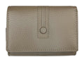 HE282 Dark Taupe Compact Flap Wallet