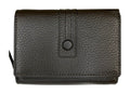 HE283 Dark Brown Compact Flap Wallet