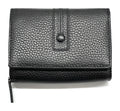 HE284 Black Compact Flap Wallet
