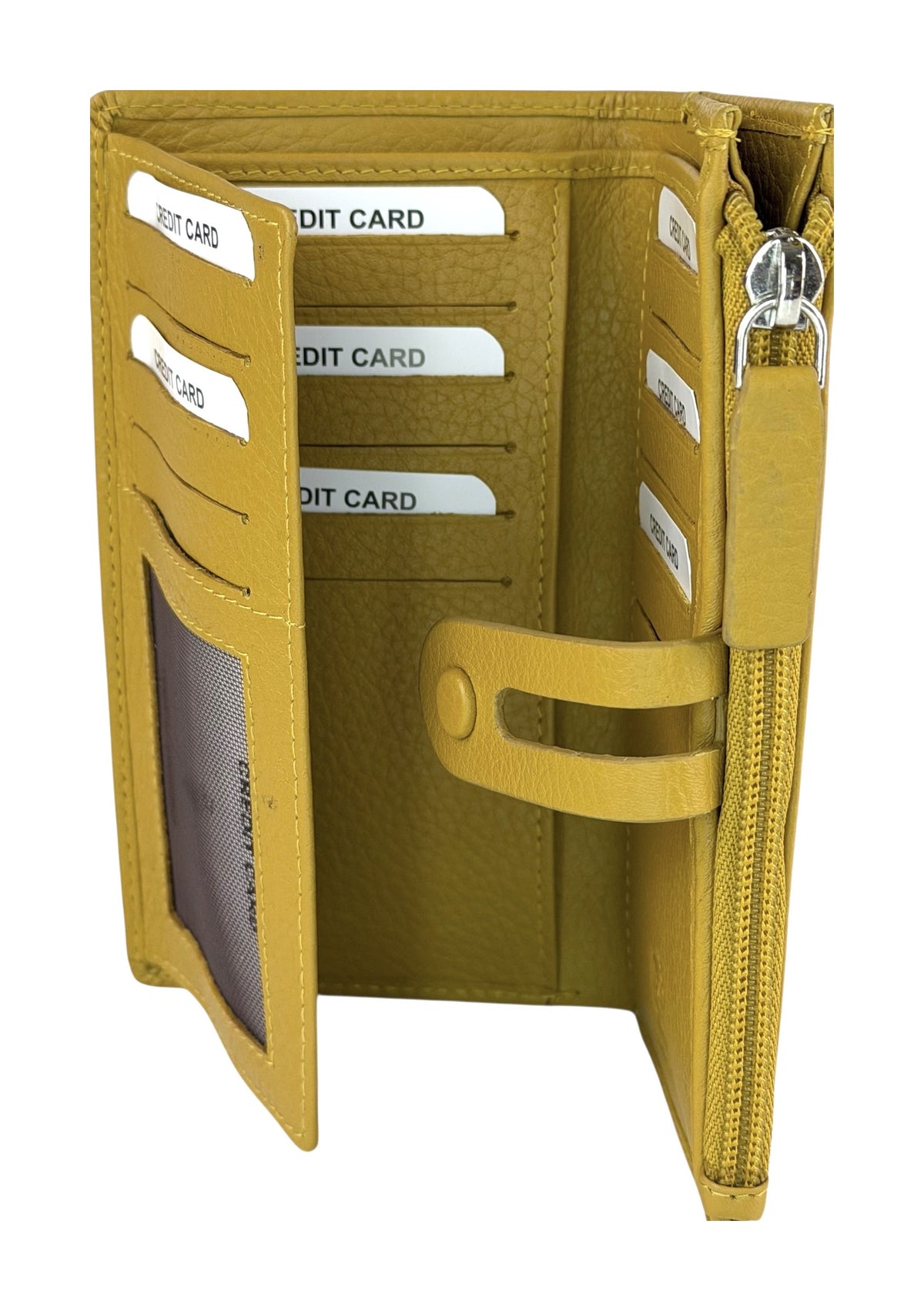 HE287 Mustard Long Snap Wallet