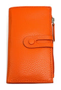 HE288 Orange Long Snap Wallet