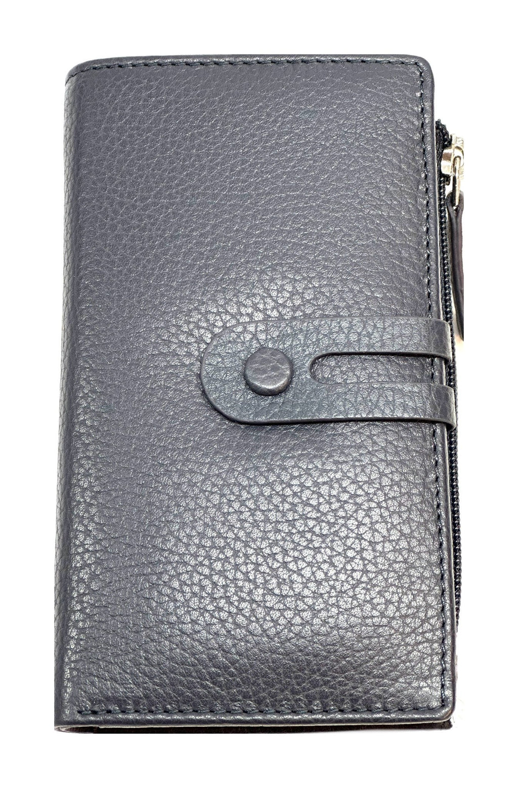 HE295 Slate Navy Long Snap Wallet