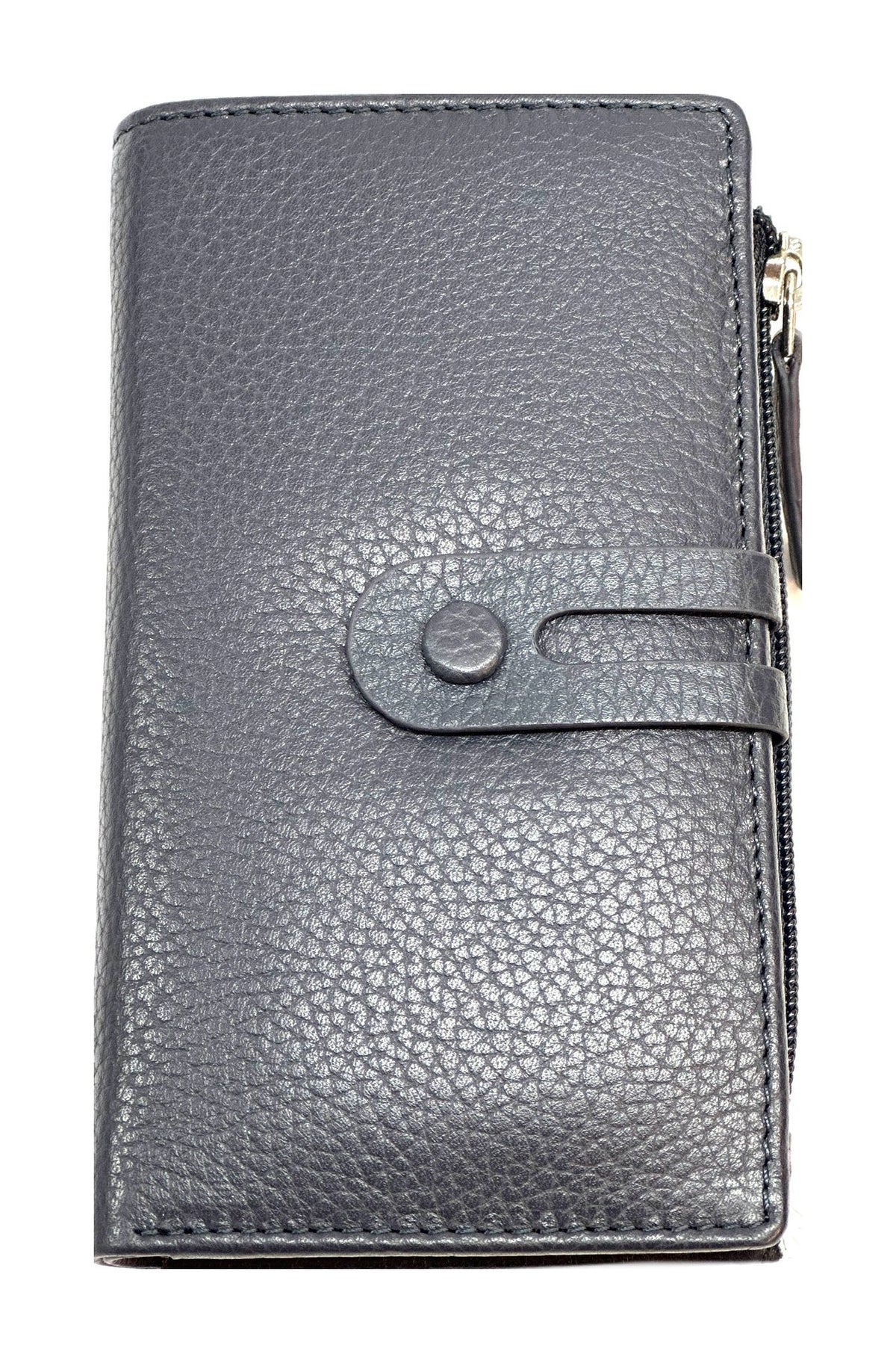 HE295 Slate Navy Long Snap Wallet