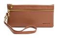 HE308 Dusty Rose Wristlet Zip Wallet