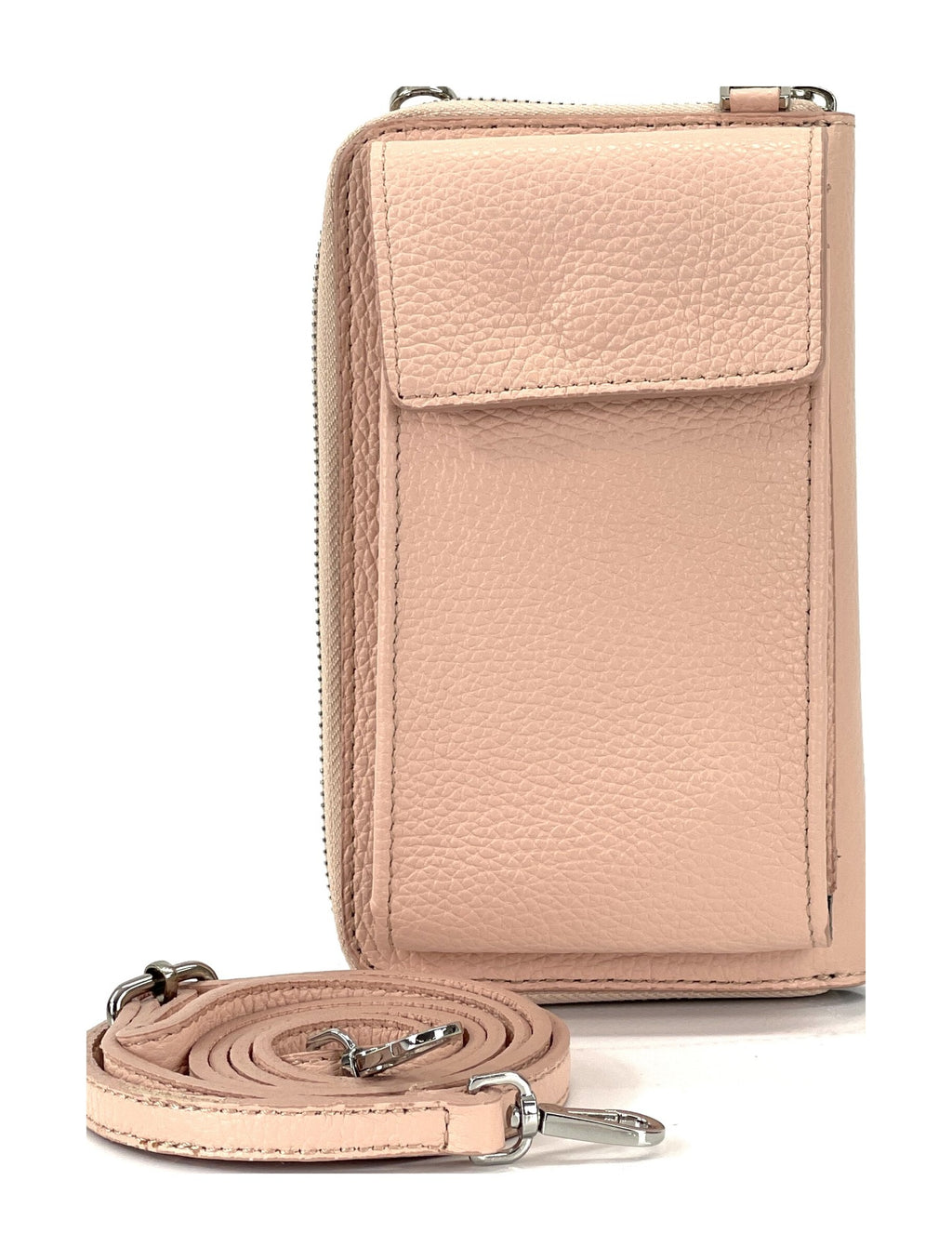 HE316 Baby Pink Crossbody Phone Wallet