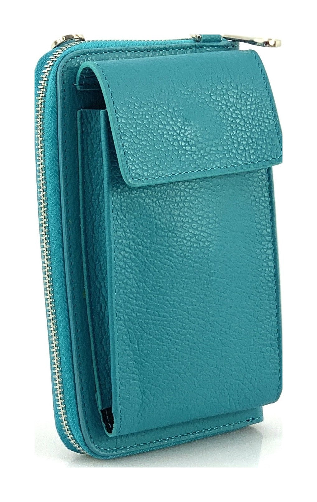 HE317 Turquoise Crossbody Phone Wallet