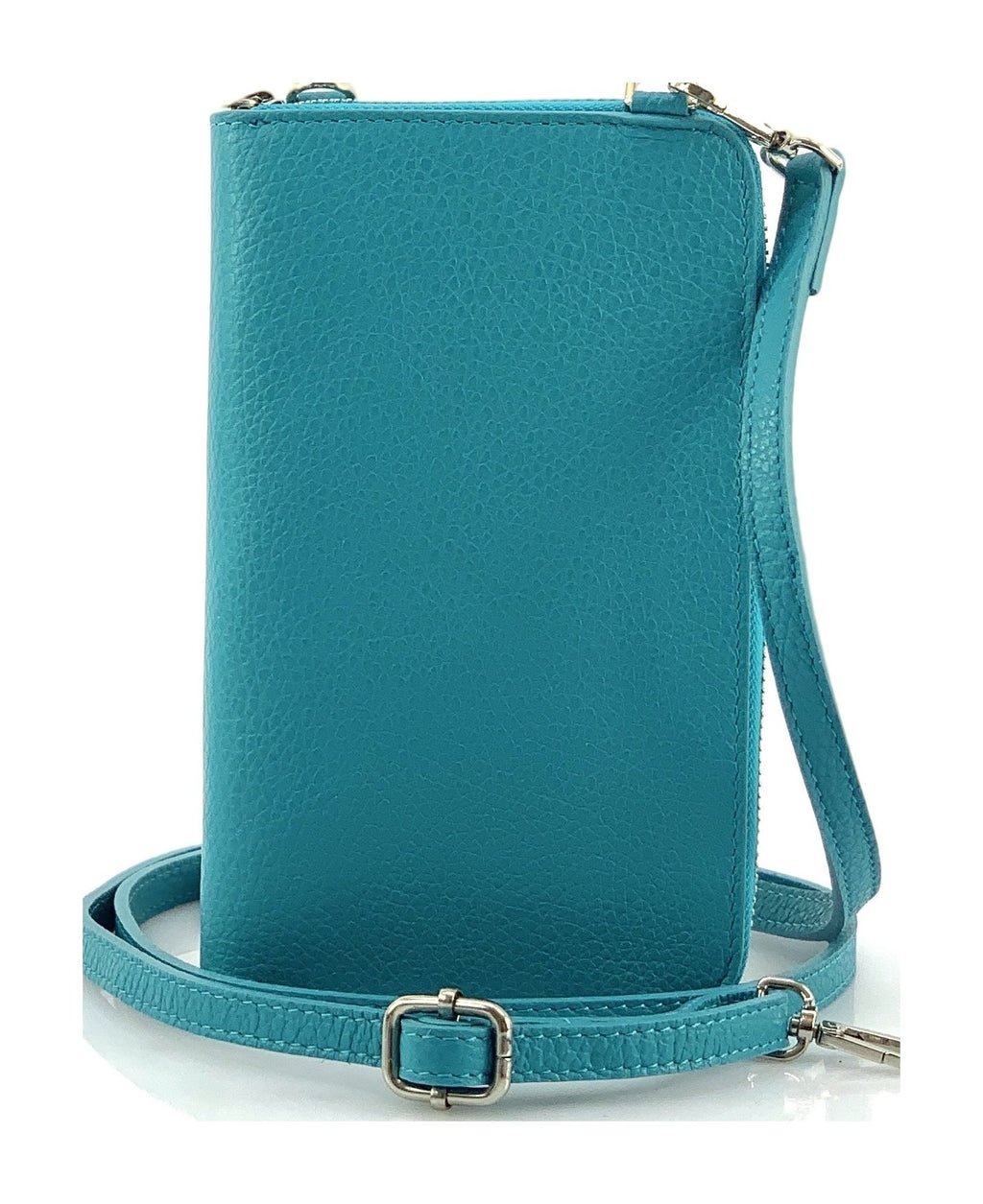 HE317 Turquoise Crossbody Phone Wallet