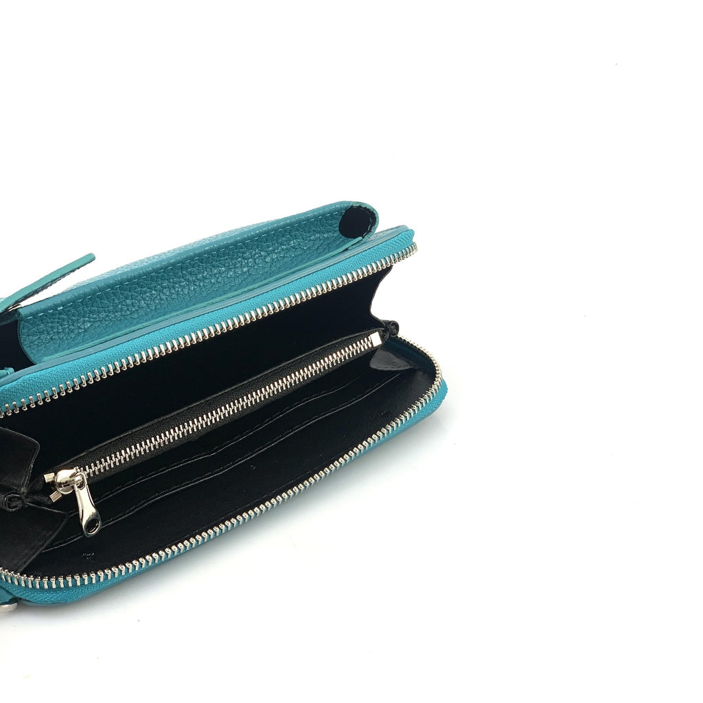 HE317 Turquoise Crossbody Phone Wallet