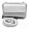 HE318 White Crossbody Phone Wallet