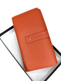 HE322 Papaya Orange Accordion Snap Wallet