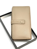 HE332 Taupe Accordion Snap Wallet
